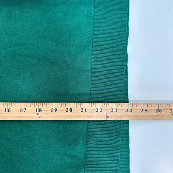 NWT CeCe Womens Clip Dot Sleeve Sweater Alpine Green Sz Large Semi Sheer Sleeve - Picture 12 of 12